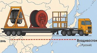 Кейс: Перевозка негабаритного оборудования Астрахань — Владивосток